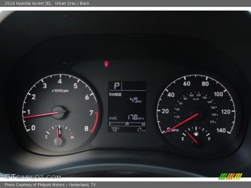 Urban Gray / Black 2019 Hyundai Accent SEL