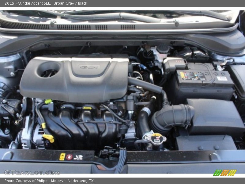 Urban Gray / Black 2019 Hyundai Accent SEL