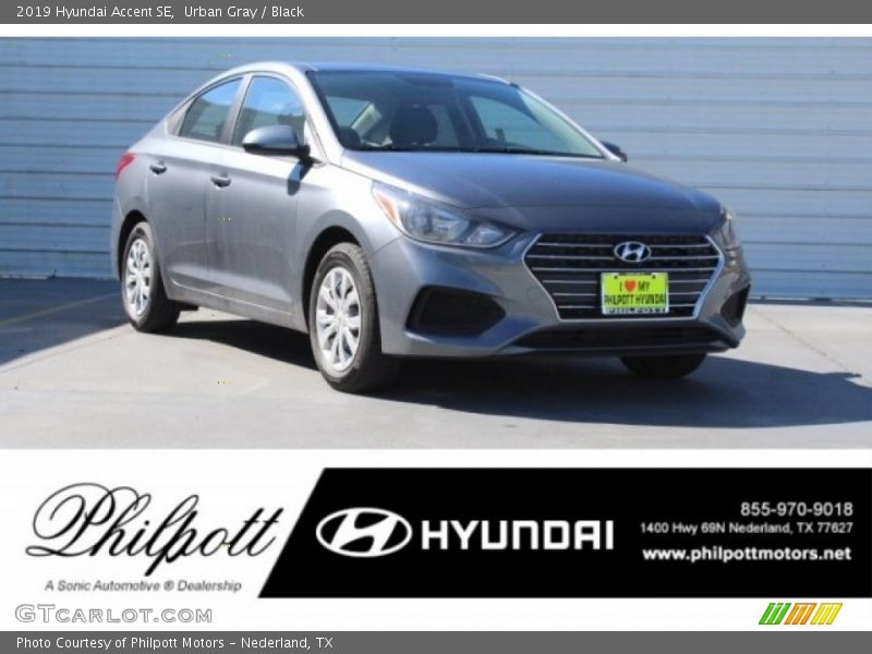 Urban Gray / Black 2019 Hyundai Accent SE