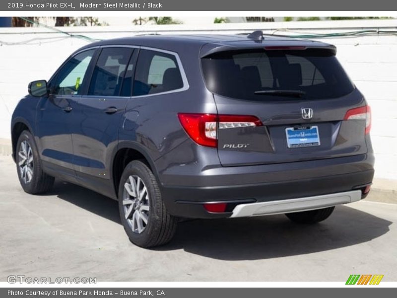 Modern Steel Metallic / Black 2019 Honda Pilot EX-L