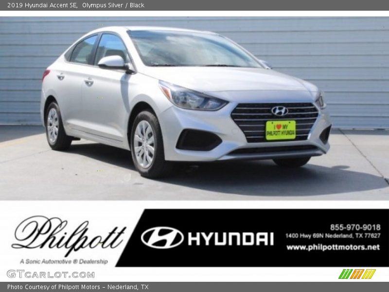 Olympus Silver / Black 2019 Hyundai Accent SE