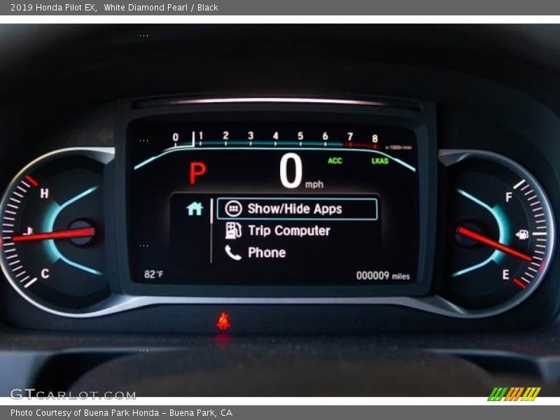  2019 Pilot EX EX Gauges