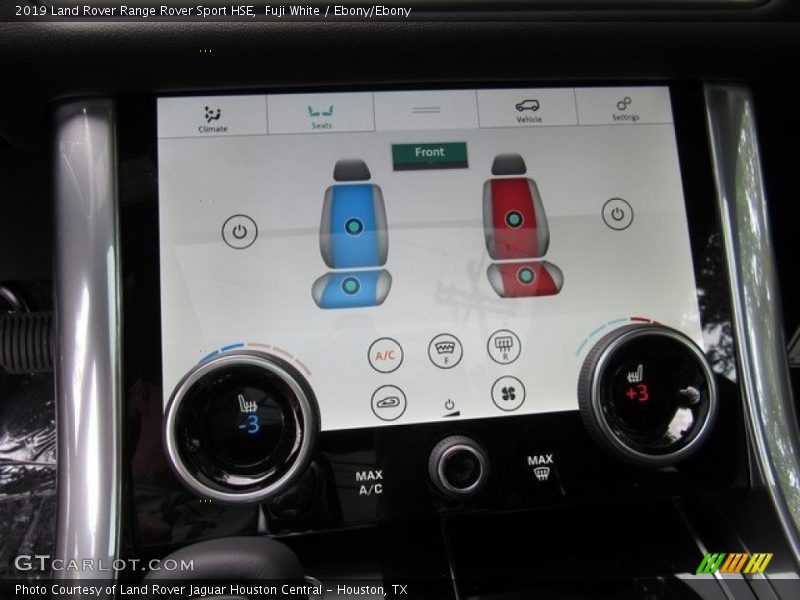 Controls of 2019 Range Rover Sport HSE