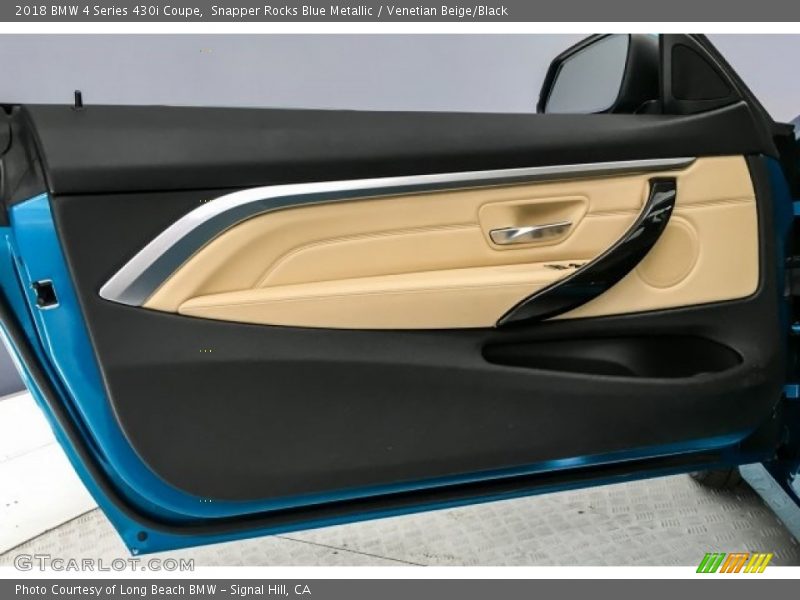 Snapper Rocks Blue Metallic / Venetian Beige/Black 2018 BMW 4 Series 430i Coupe