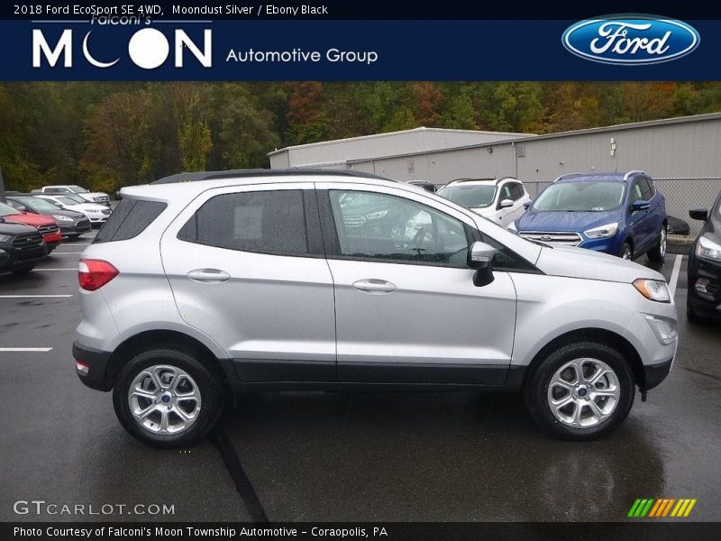 Moondust Silver / Ebony Black 2018 Ford EcoSport SE 4WD