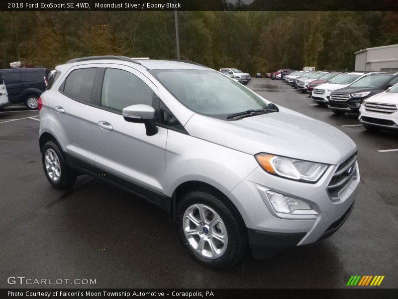 Moondust Silver / Ebony Black 2018 Ford EcoSport SE 4WD