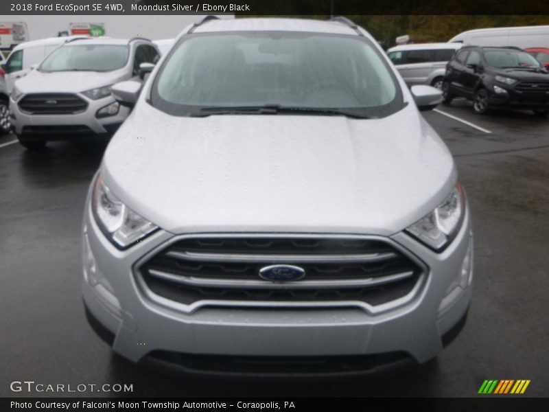 Moondust Silver / Ebony Black 2018 Ford EcoSport SE 4WD