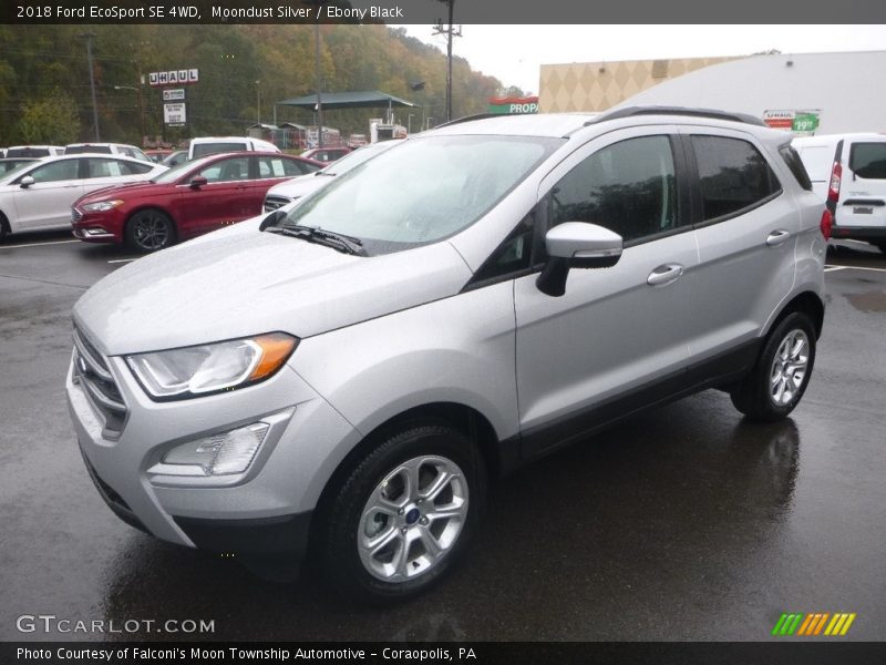 Moondust Silver / Ebony Black 2018 Ford EcoSport SE 4WD