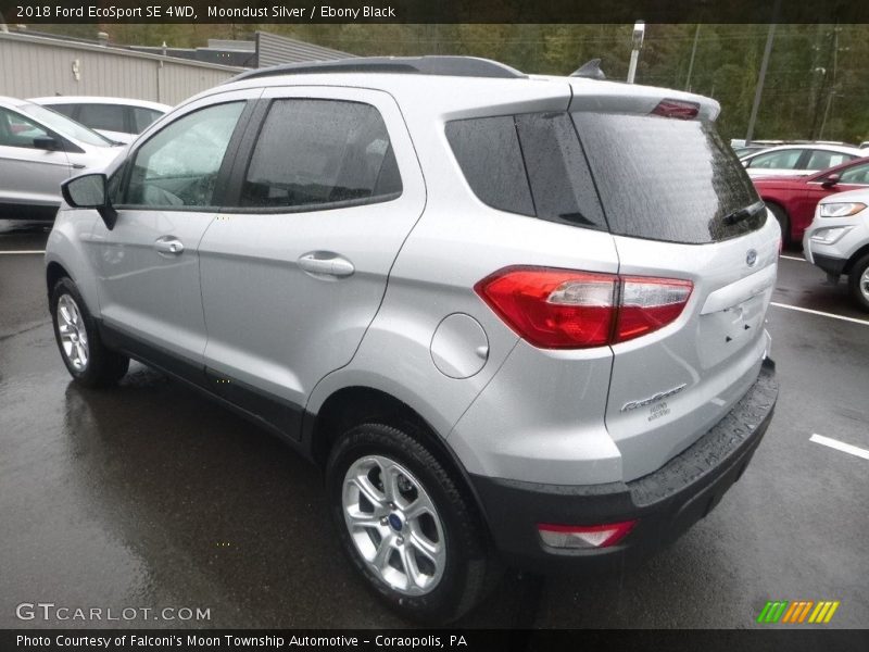 Moondust Silver / Ebony Black 2018 Ford EcoSport SE 4WD