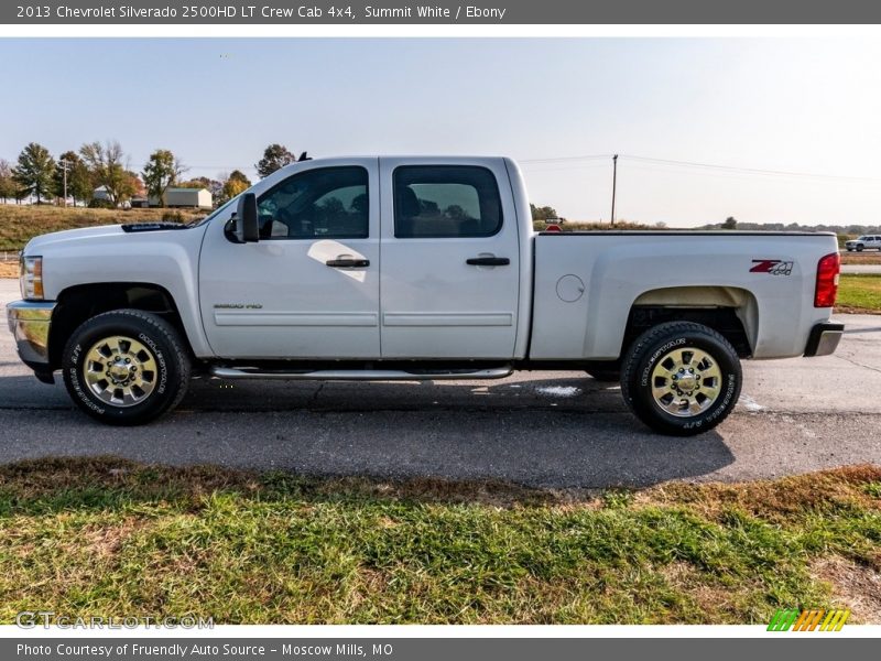 Summit White / Ebony 2013 Chevrolet Silverado 2500HD LT Crew Cab 4x4