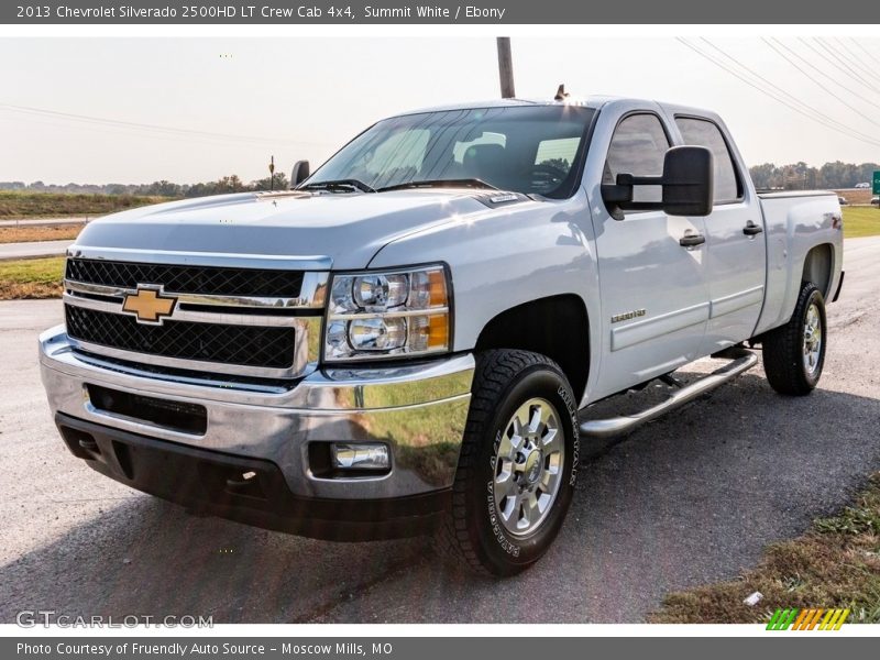 Summit White / Ebony 2013 Chevrolet Silverado 2500HD LT Crew Cab 4x4