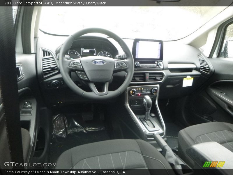 Moondust Silver / Ebony Black 2018 Ford EcoSport SE 4WD