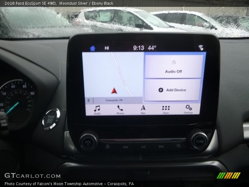 Moondust Silver / Ebony Black 2018 Ford EcoSport SE 4WD