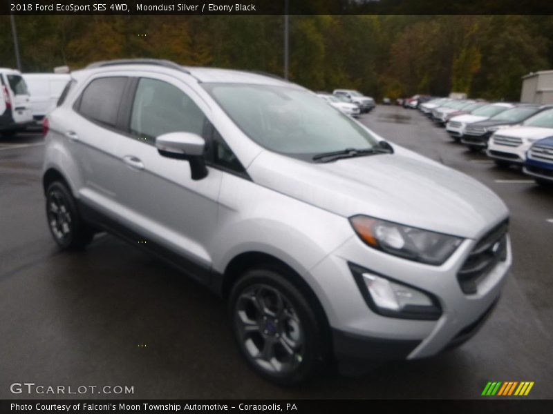 Moondust Silver / Ebony Black 2018 Ford EcoSport SES 4WD