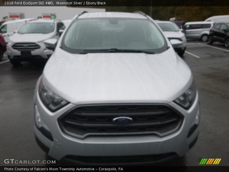 Moondust Silver / Ebony Black 2018 Ford EcoSport SES 4WD