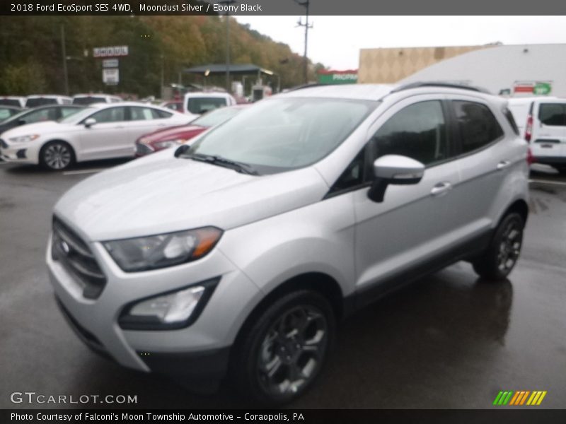 Moondust Silver / Ebony Black 2018 Ford EcoSport SES 4WD