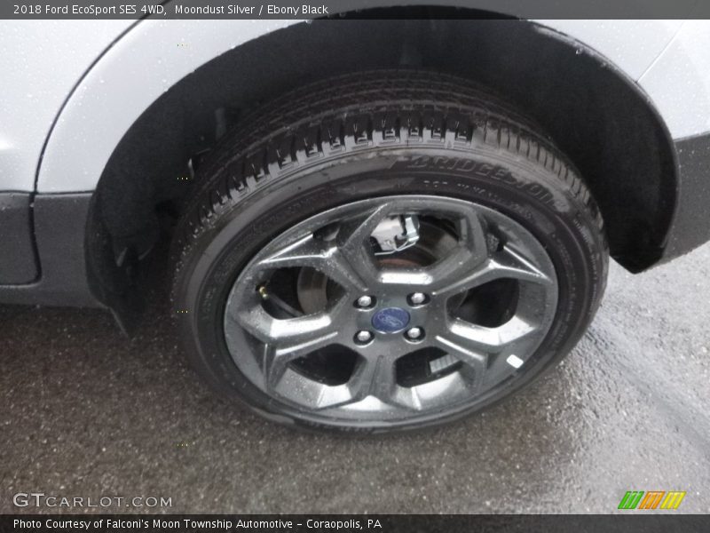 Moondust Silver / Ebony Black 2018 Ford EcoSport SES 4WD