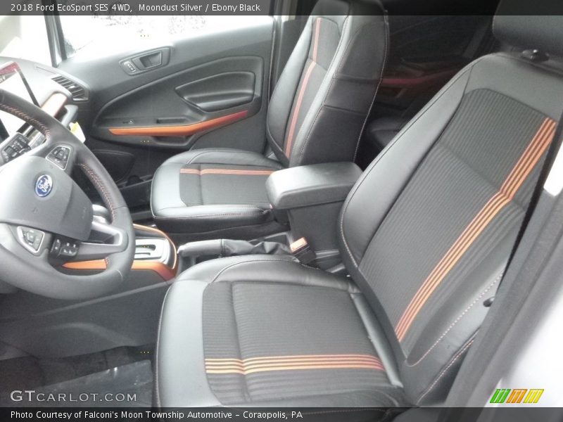 Moondust Silver / Ebony Black 2018 Ford EcoSport SES 4WD