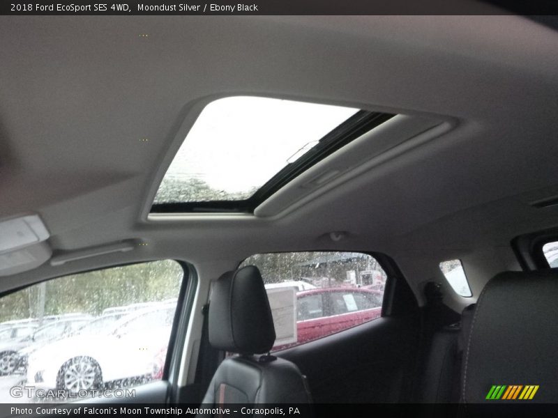 Moondust Silver / Ebony Black 2018 Ford EcoSport SES 4WD