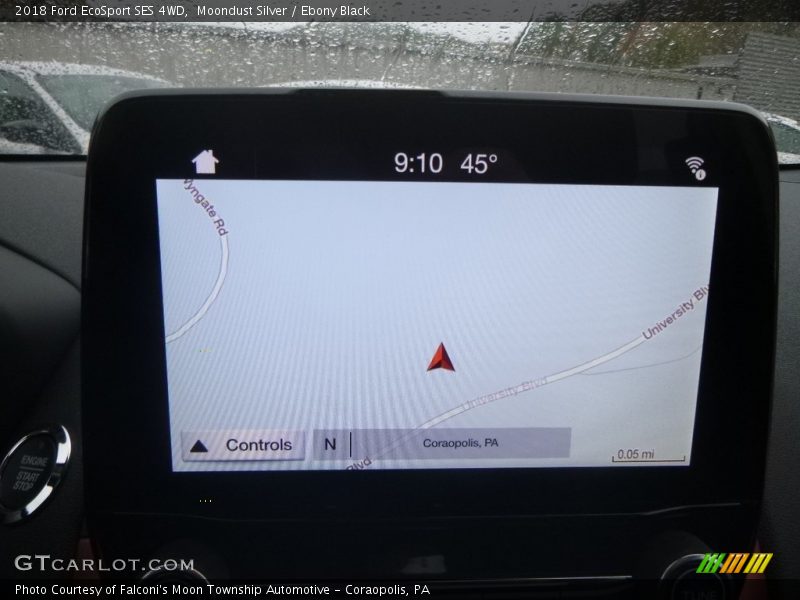 Moondust Silver / Ebony Black 2018 Ford EcoSport SES 4WD