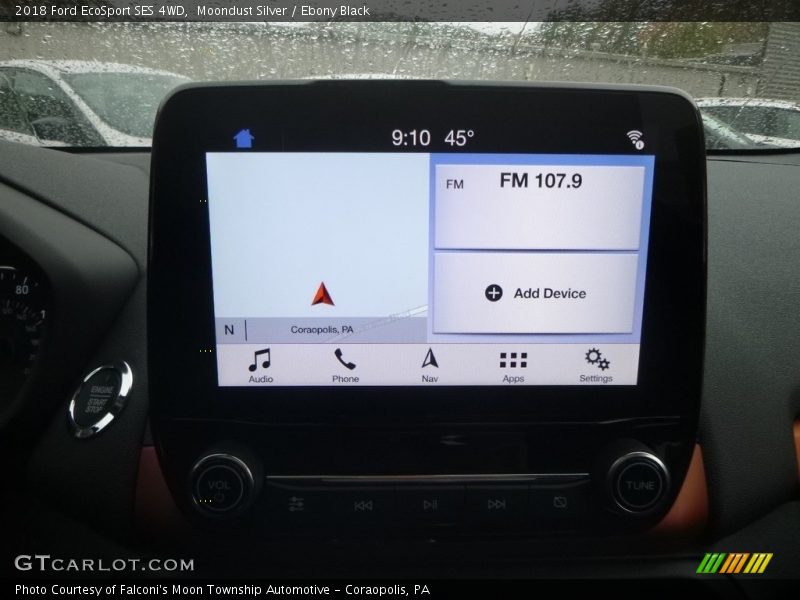 Moondust Silver / Ebony Black 2018 Ford EcoSport SES 4WD
