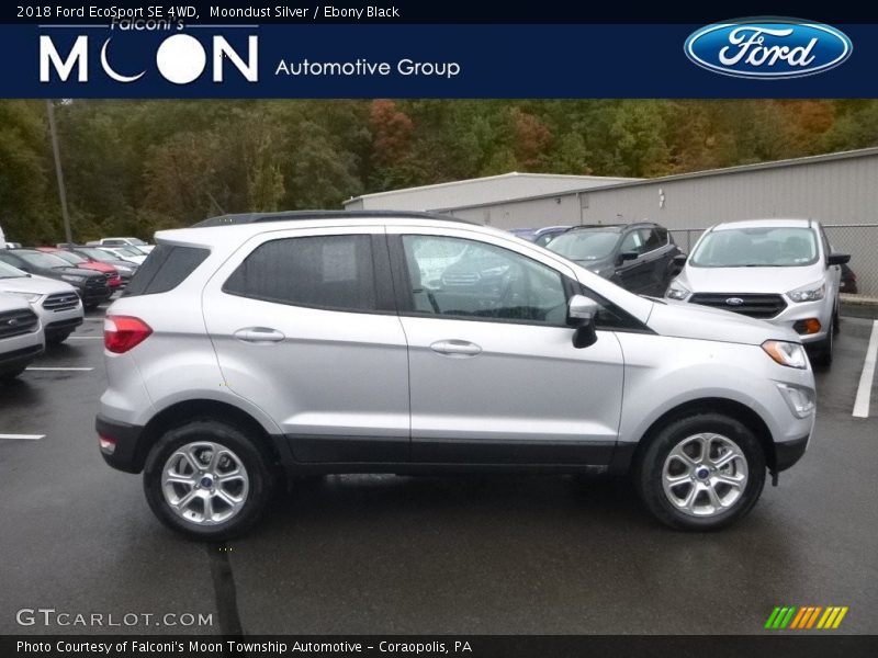 Moondust Silver / Ebony Black 2018 Ford EcoSport SE 4WD