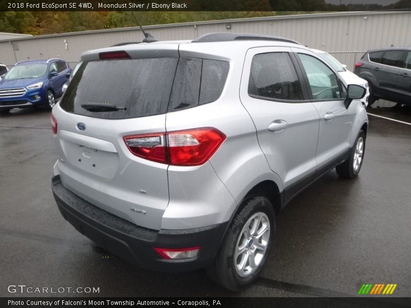 Moondust Silver / Ebony Black 2018 Ford EcoSport SE 4WD