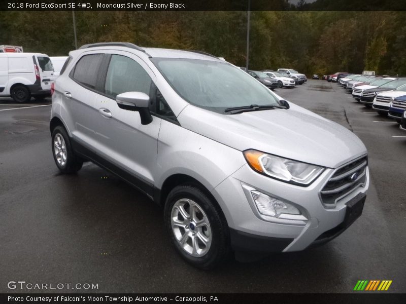 Moondust Silver / Ebony Black 2018 Ford EcoSport SE 4WD