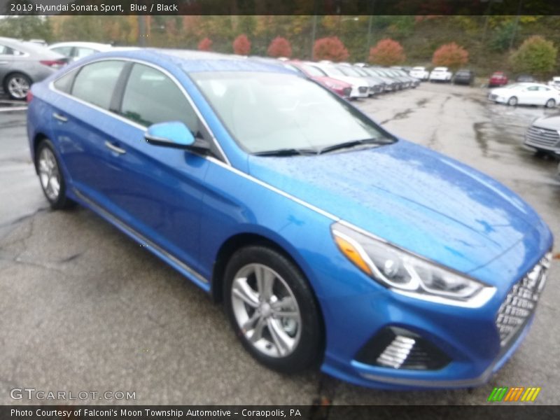 Blue / Black 2019 Hyundai Sonata Sport