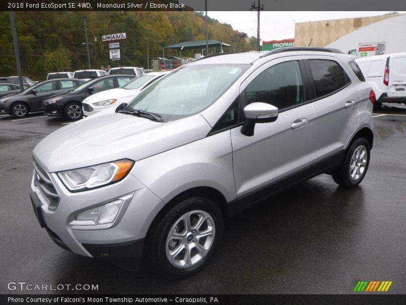 Moondust Silver / Ebony Black 2018 Ford EcoSport SE 4WD