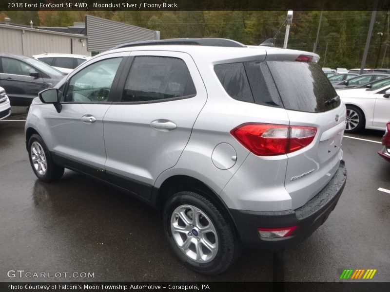 Moondust Silver / Ebony Black 2018 Ford EcoSport SE 4WD