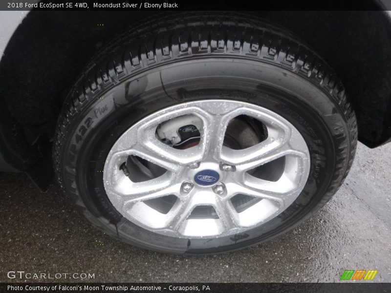 Moondust Silver / Ebony Black 2018 Ford EcoSport SE 4WD