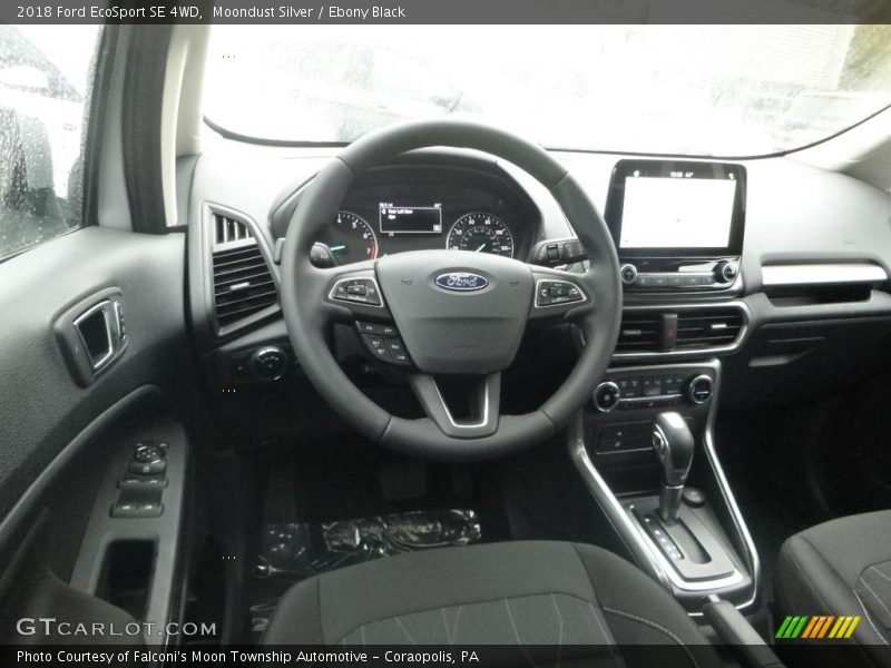 Moondust Silver / Ebony Black 2018 Ford EcoSport SE 4WD