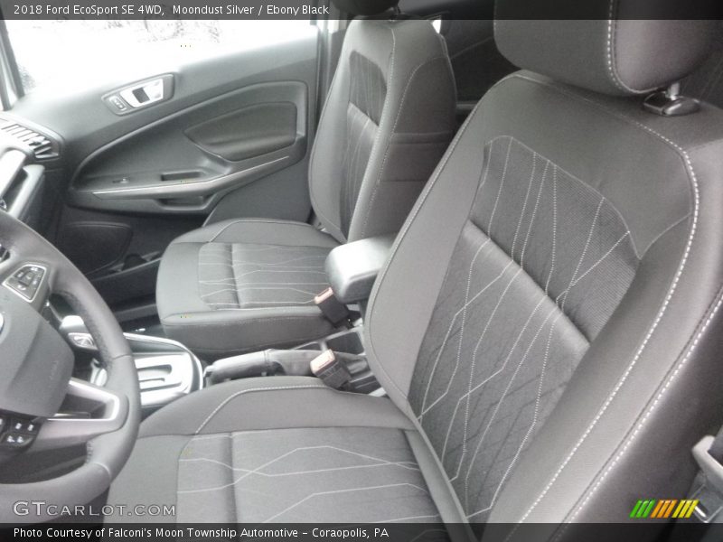 Moondust Silver / Ebony Black 2018 Ford EcoSport SE 4WD