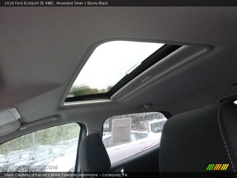 Moondust Silver / Ebony Black 2018 Ford EcoSport SE 4WD