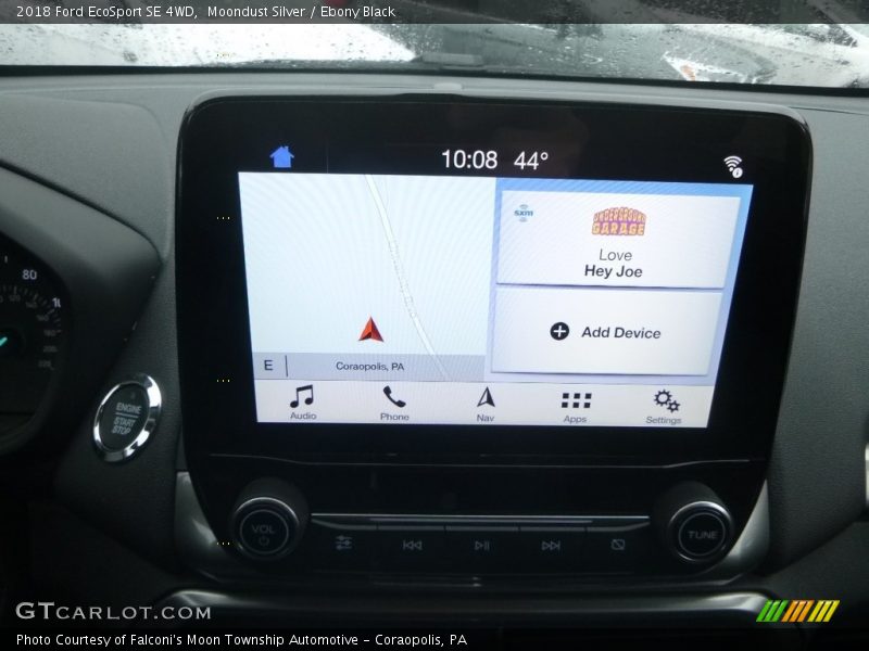 Moondust Silver / Ebony Black 2018 Ford EcoSport SE 4WD