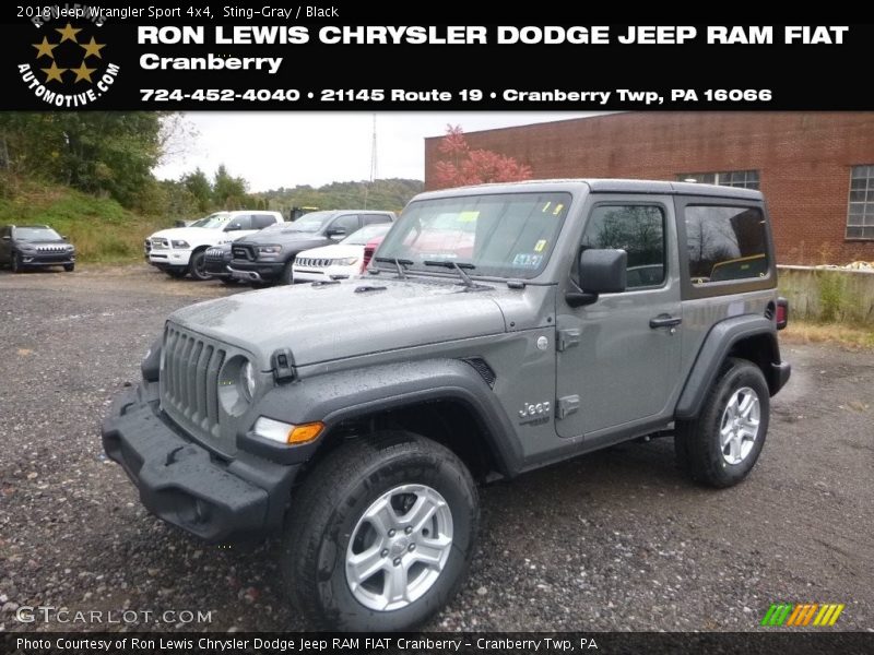 Sting-Gray / Black 2018 Jeep Wrangler Sport 4x4