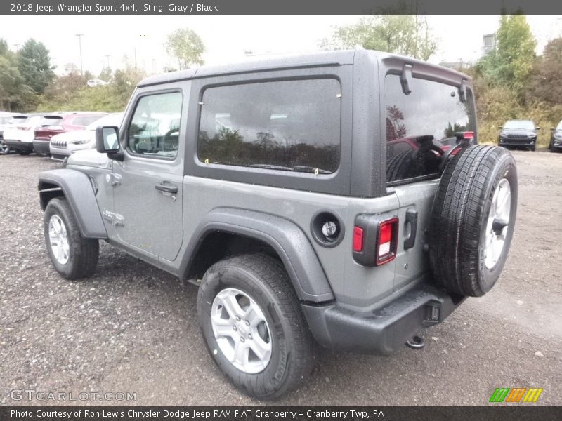 Sting-Gray / Black 2018 Jeep Wrangler Sport 4x4