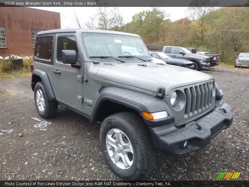 Sting-Gray / Black 2018 Jeep Wrangler Sport 4x4