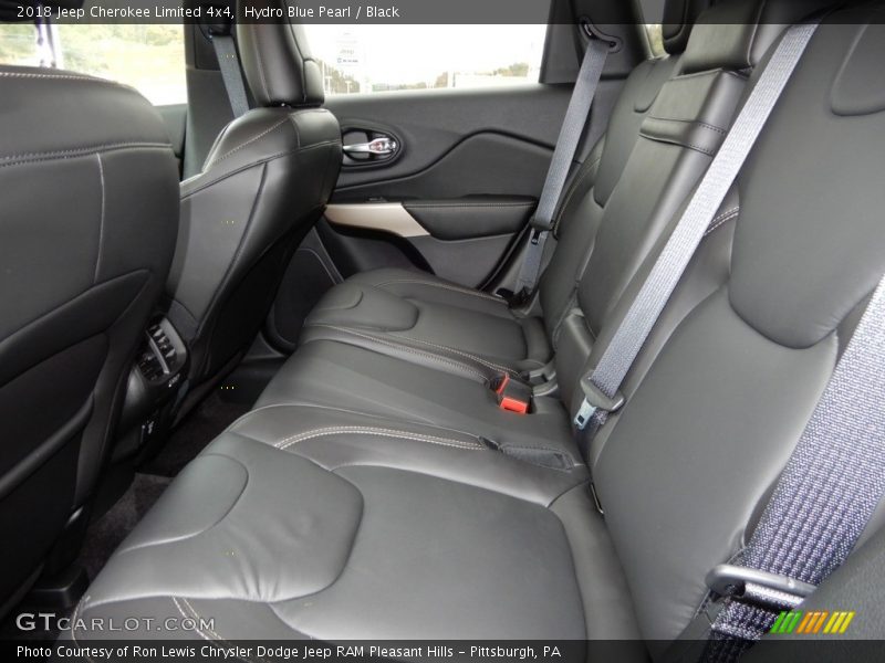 Hydro Blue Pearl / Black 2018 Jeep Cherokee Limited 4x4