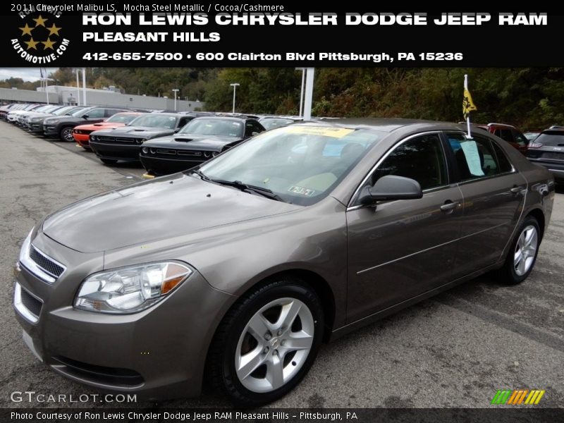 Mocha Steel Metallic / Cocoa/Cashmere 2011 Chevrolet Malibu LS