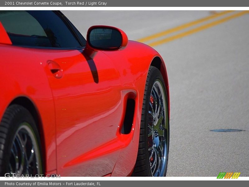 Torch Red / Light Gray 2001 Chevrolet Corvette Coupe