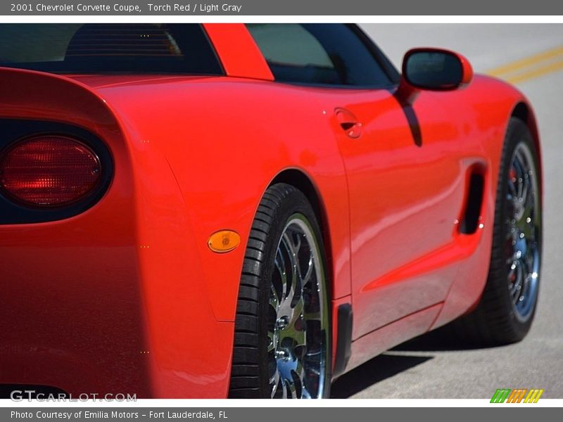 Torch Red / Light Gray 2001 Chevrolet Corvette Coupe