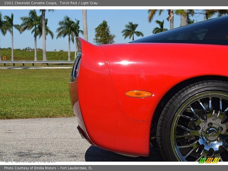 Torch Red / Light Gray 2001 Chevrolet Corvette Coupe