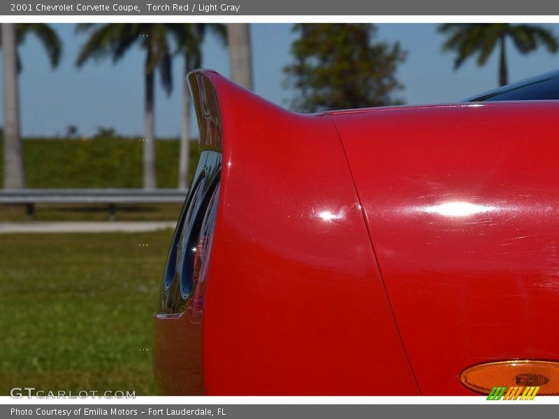 Torch Red / Light Gray 2001 Chevrolet Corvette Coupe