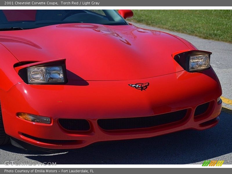 Torch Red / Light Gray 2001 Chevrolet Corvette Coupe