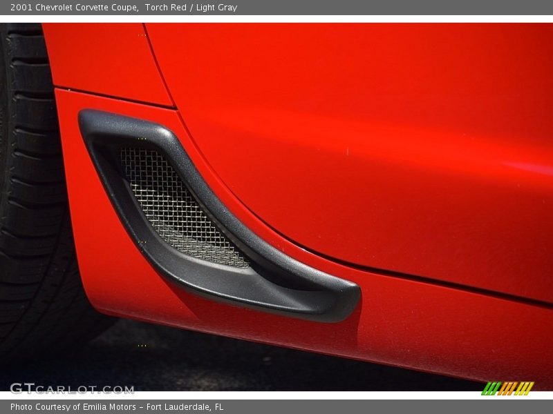 Torch Red / Light Gray 2001 Chevrolet Corvette Coupe