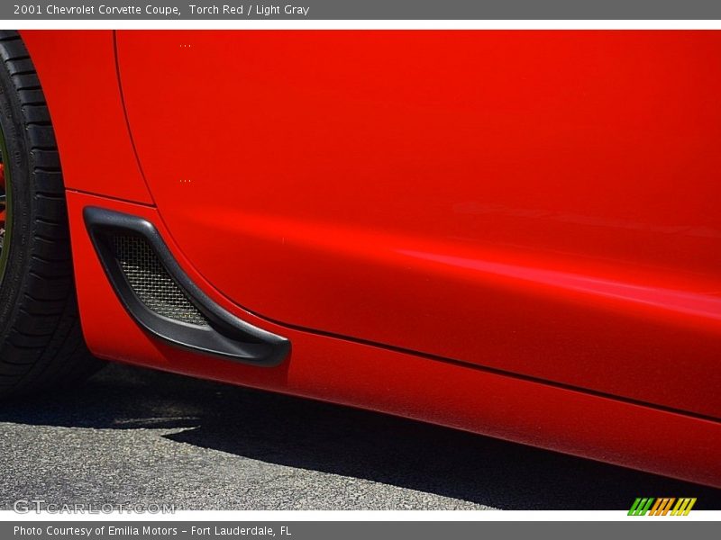 Torch Red / Light Gray 2001 Chevrolet Corvette Coupe