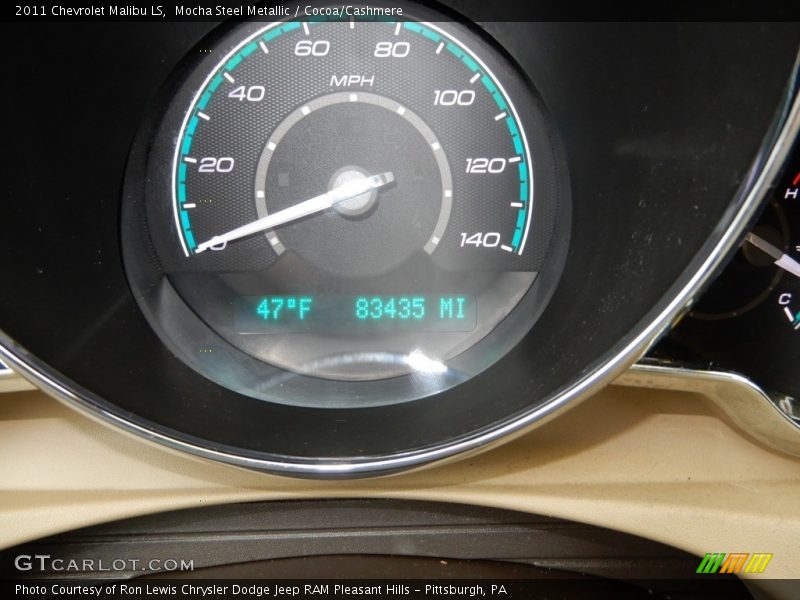 Mocha Steel Metallic / Cocoa/Cashmere 2011 Chevrolet Malibu LS