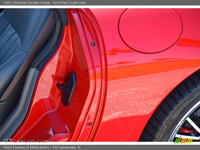 Torch Red / Light Gray 2001 Chevrolet Corvette Coupe